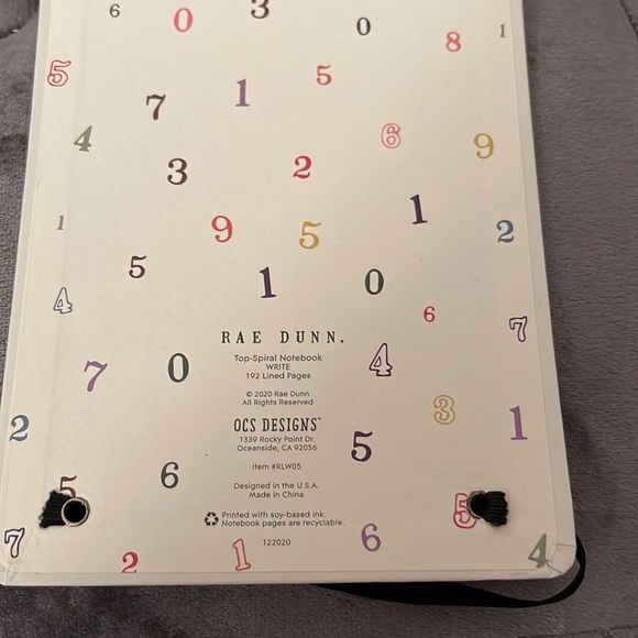 Rae Dunn Top-Spiral notebook WRITE. - Picture 4 of 5